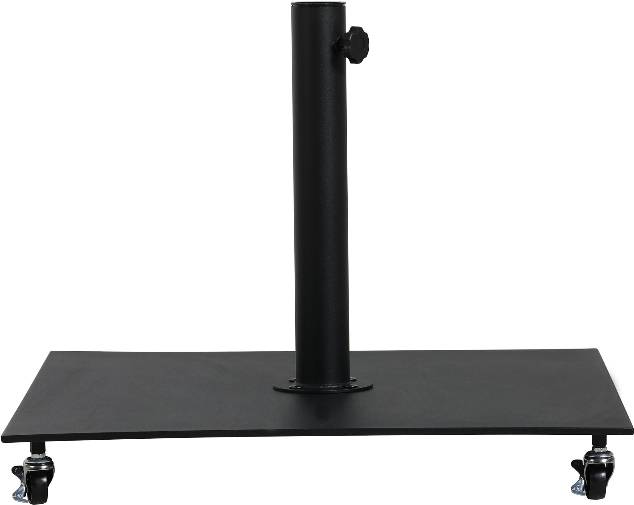 Fiji - Aluminum Patio Umbrella With Square Black And White Base