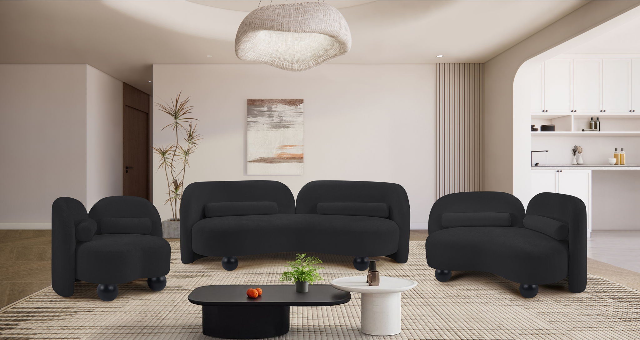 Daphne - Chenille Loveseat