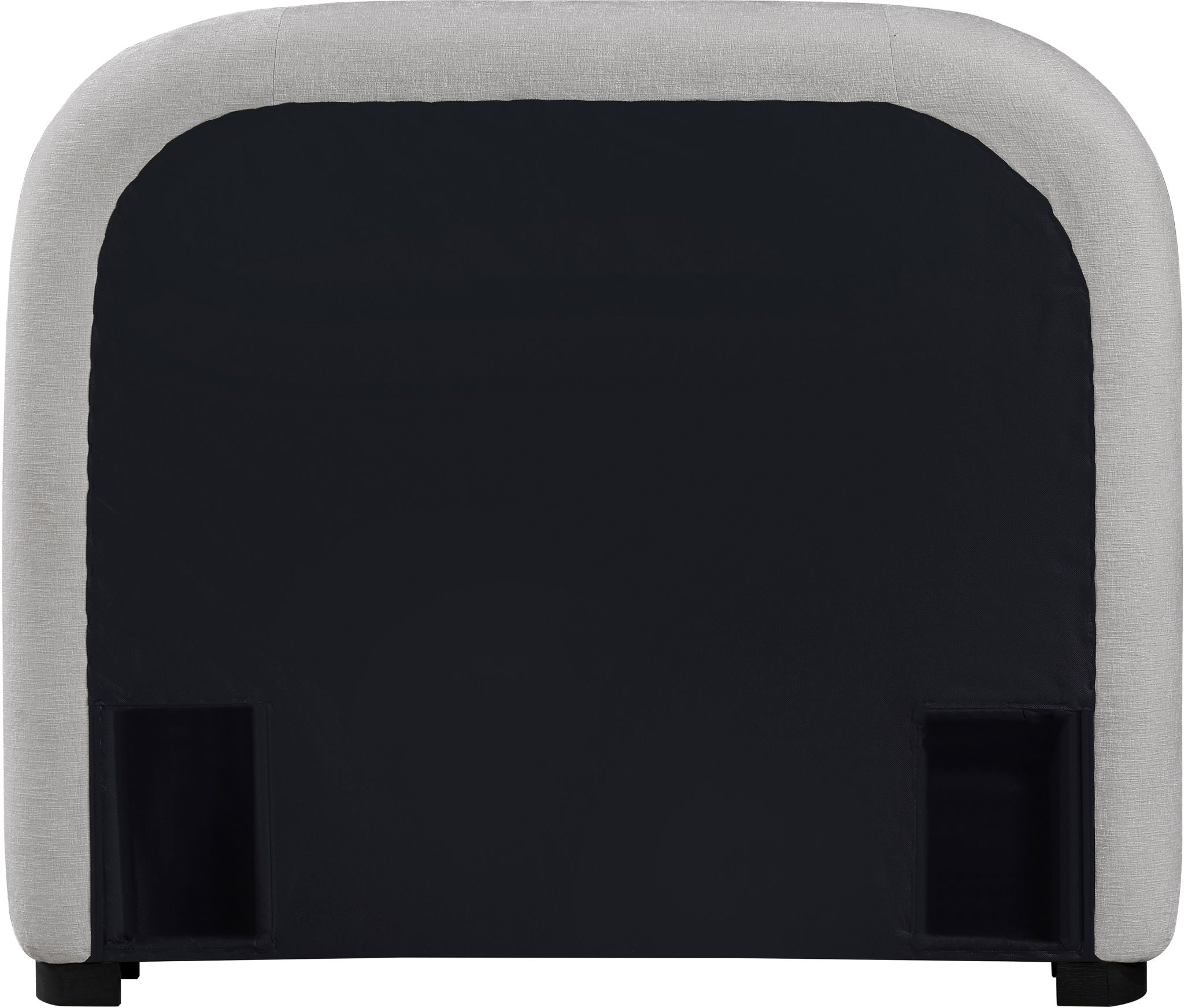 Vaughn - Chenille Bed With Black Base
