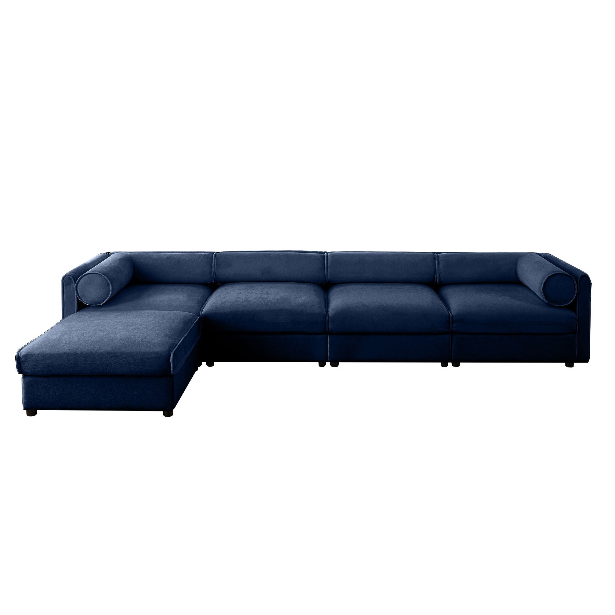 Contemporary Elegant Sofa With Storage And Ottoman