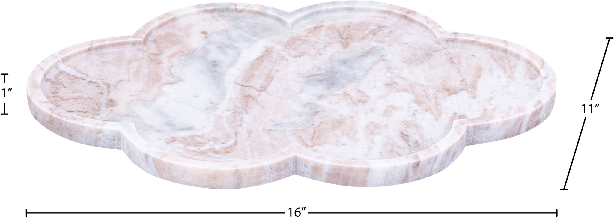 Rimini - Marble Clover Shaped Tray