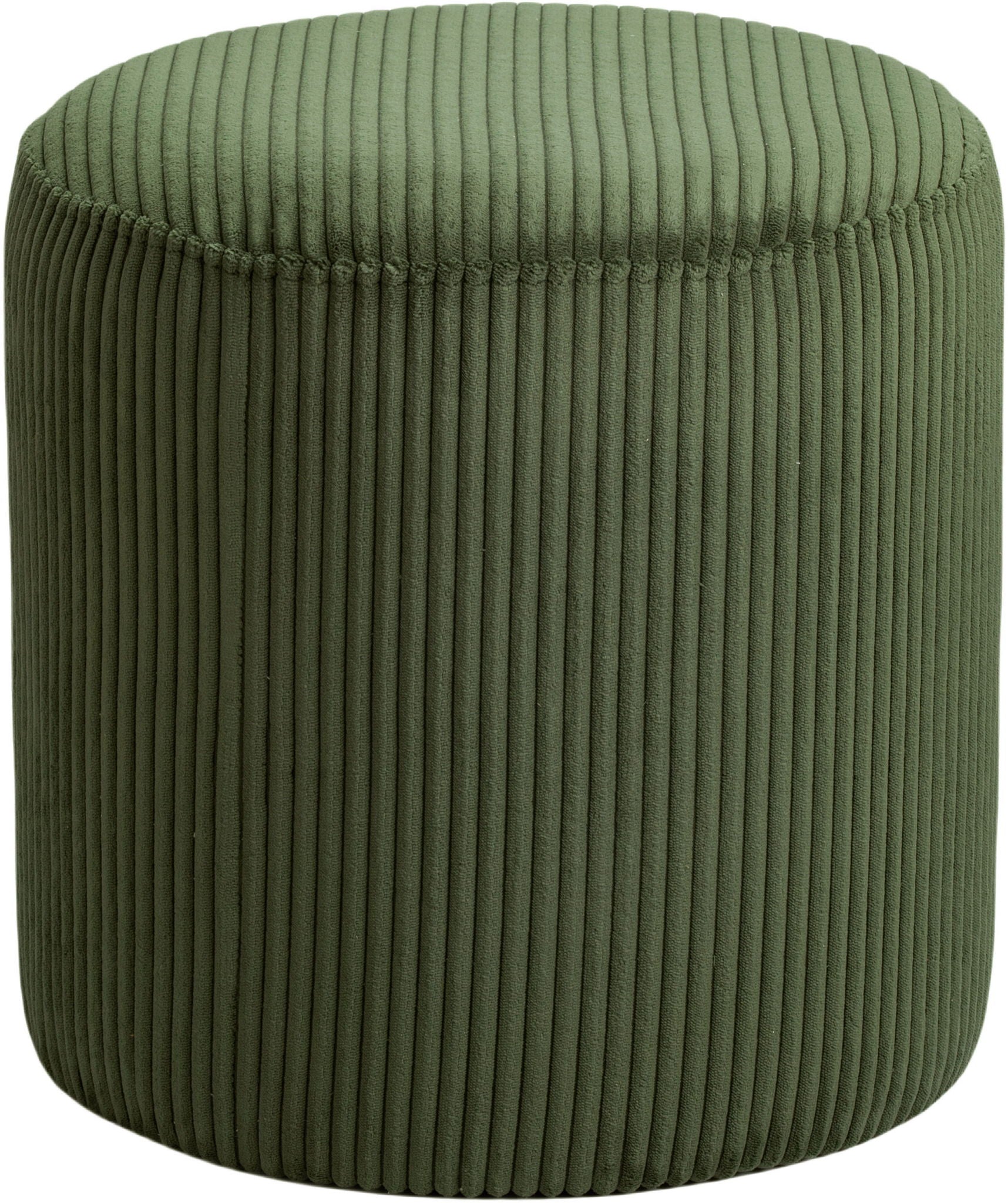 Roy - Round Microsuede Ottoman / Stool