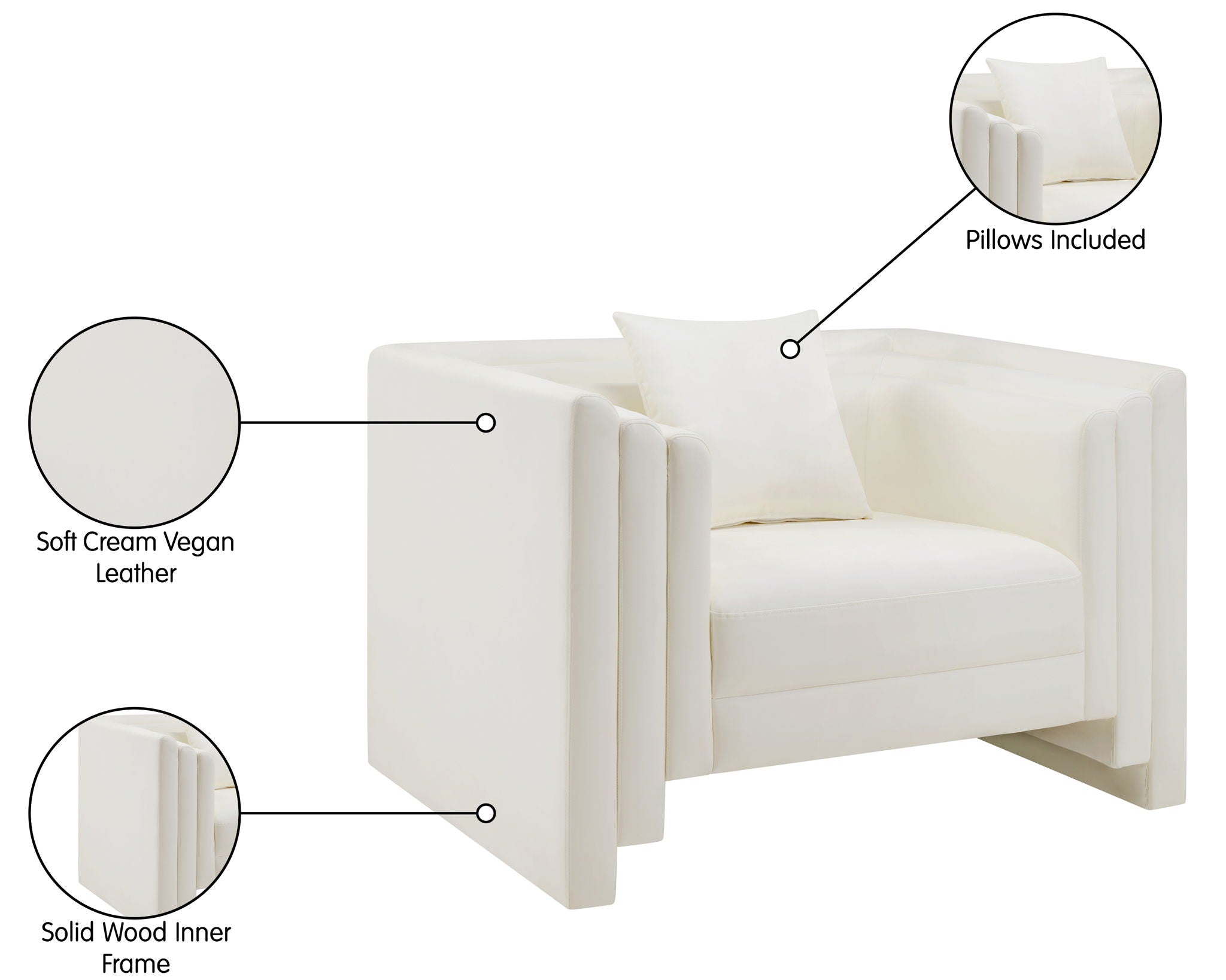 Everett - Vegan Leather Upholstered Chair