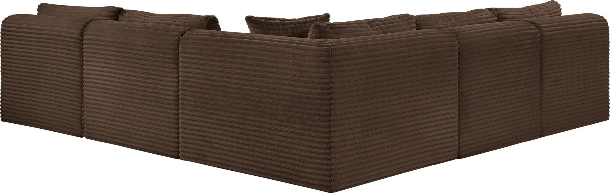 Shaggy - 5 Piece Modular Corner Armless Sectional
