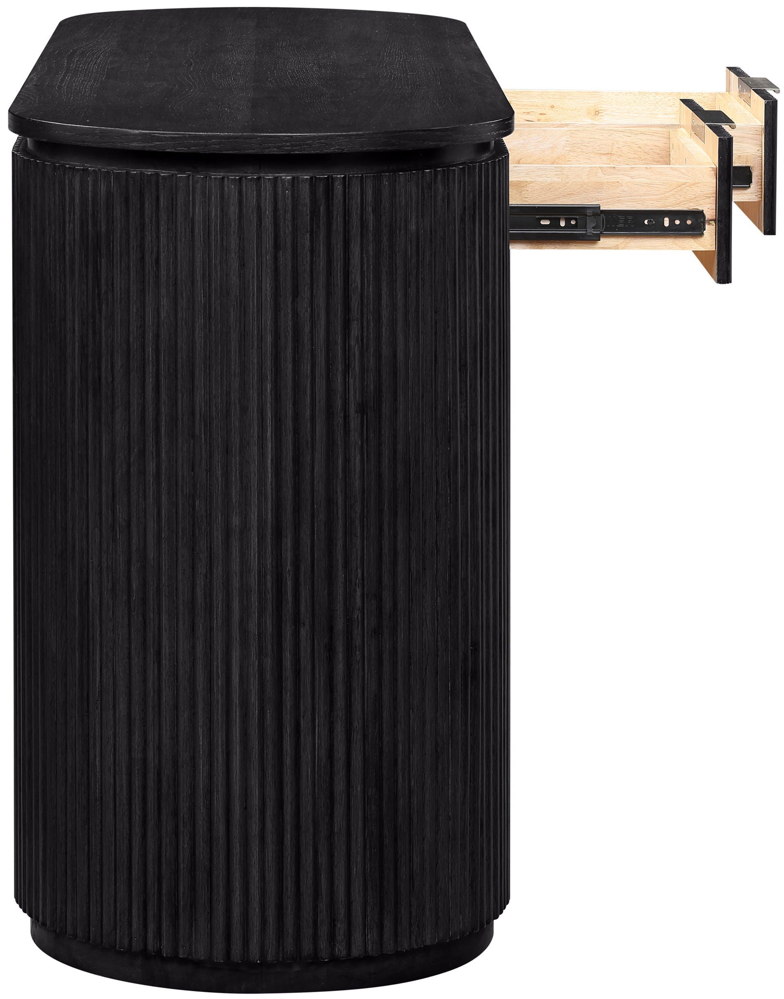 Astrid - Solid Wood And Oak Veneer Desk