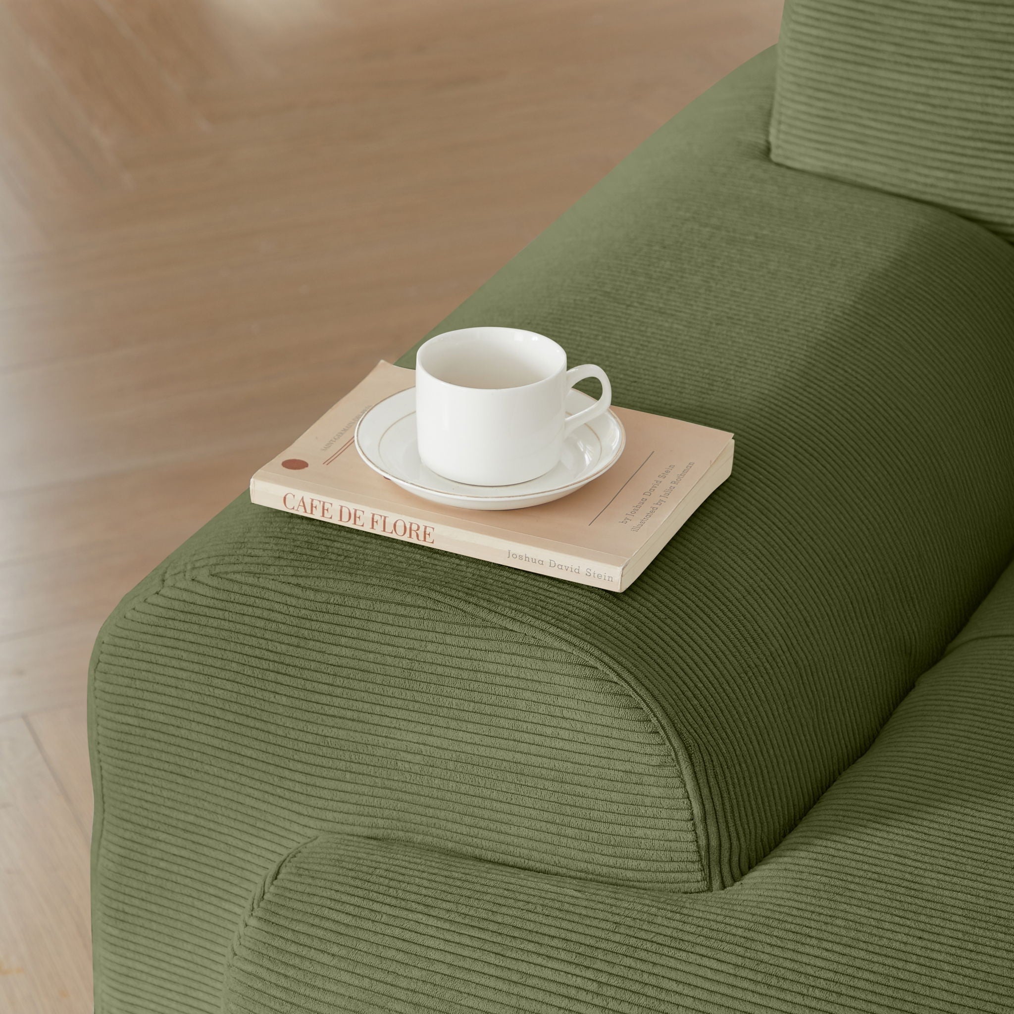 L Shaped Modular Sectional Sofa And Movable Ottoman