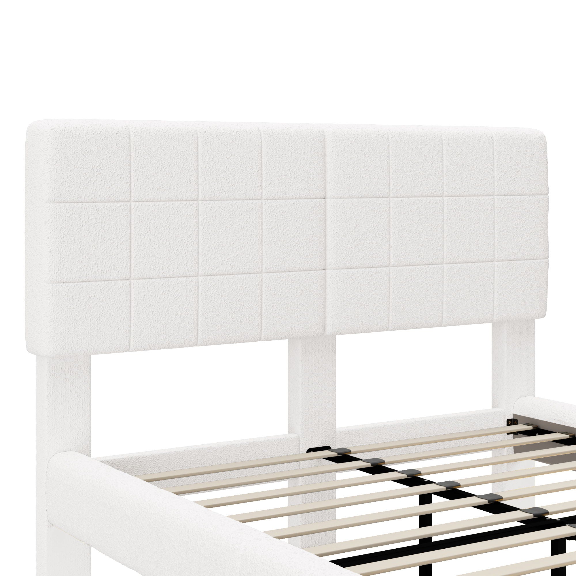Floating Bed With Light, Soft Touch Surface