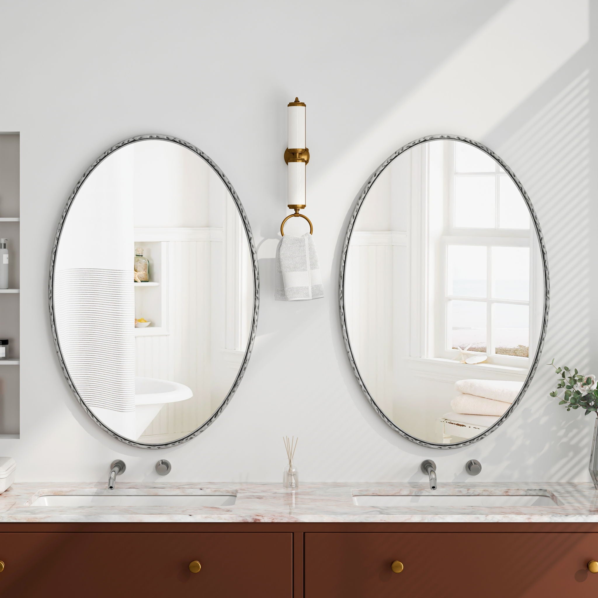 Art Oval Retro Mirror, Wall Hanging
