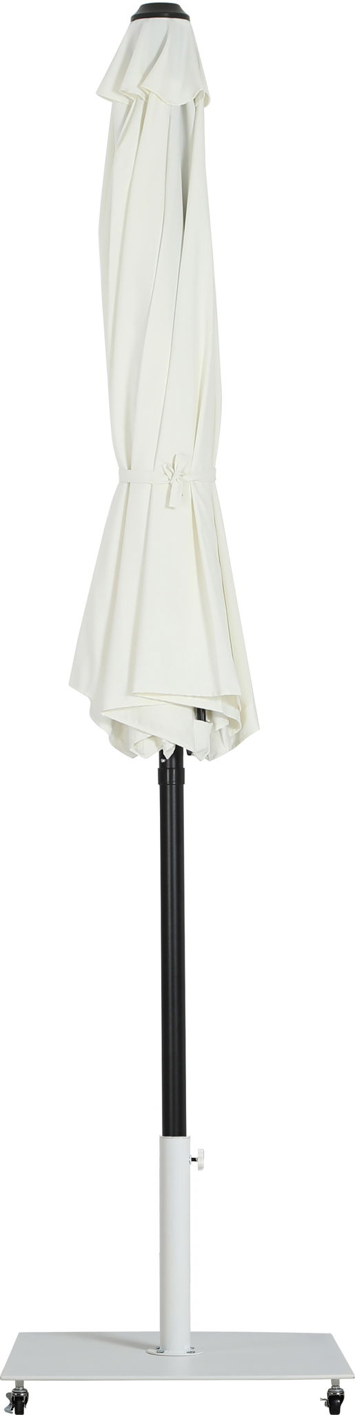 Fiji - Aluminum Patio Umbrella With Square White And Black Base