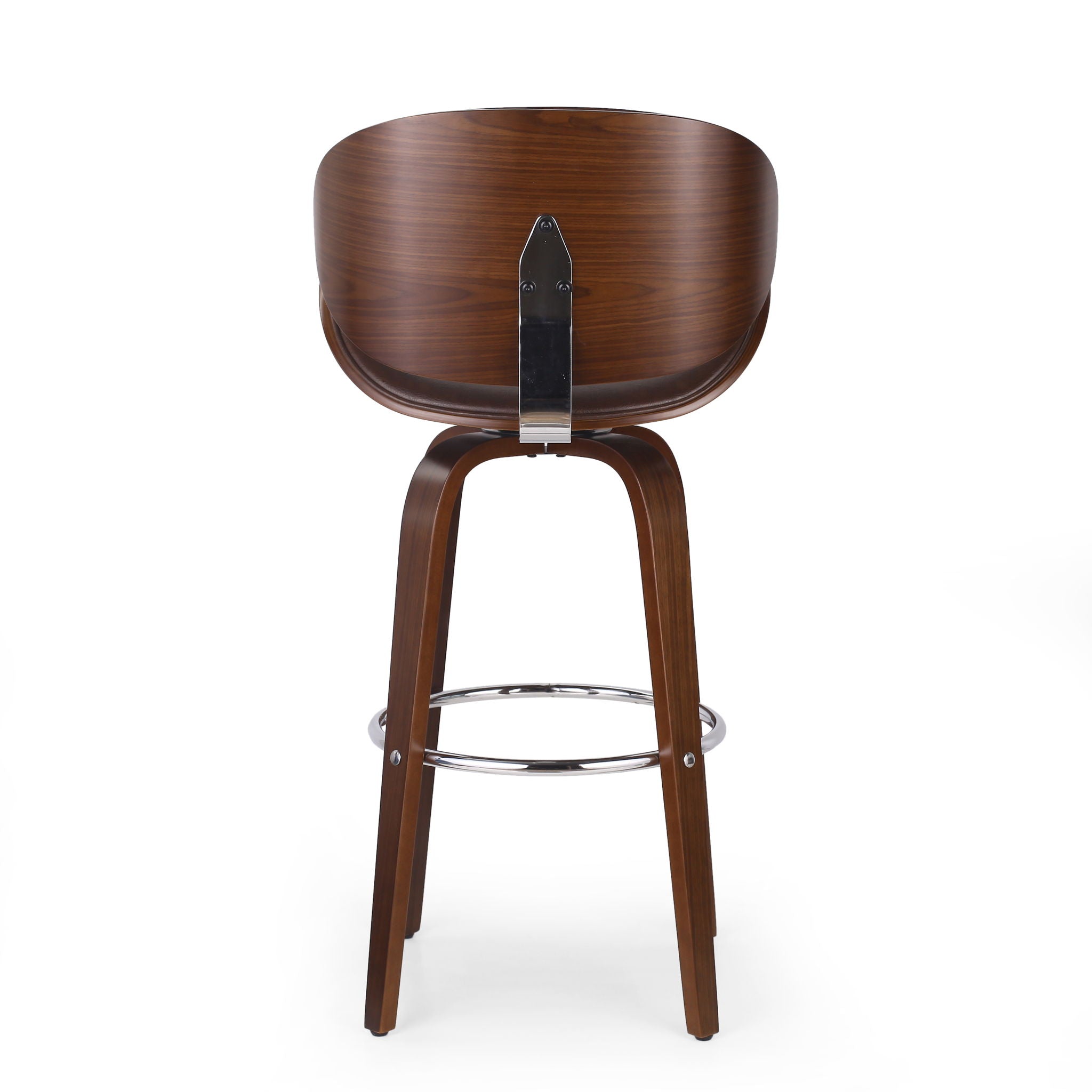Lumos - Mid Century Modern Upholstered Swivel Barstool