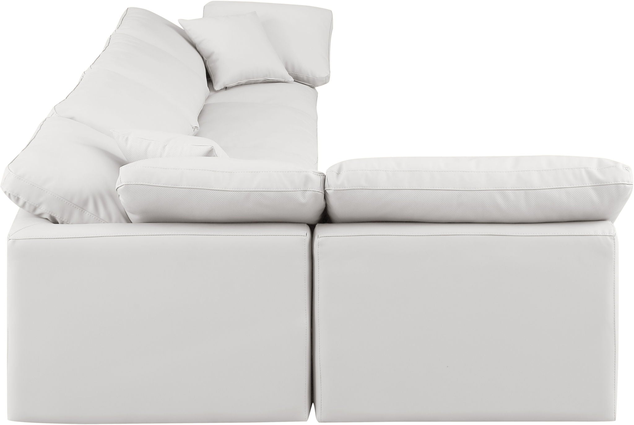 Indulge - Faux Leather 5 Piece Modular Sectional