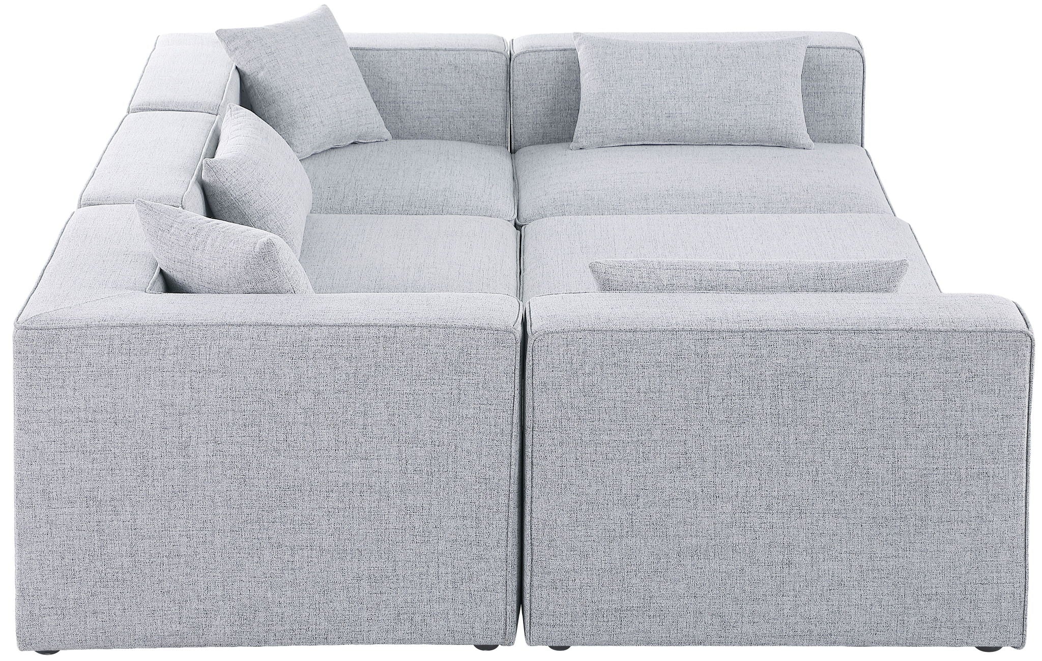 Cube - Linen 6 Piece Modular Sectional