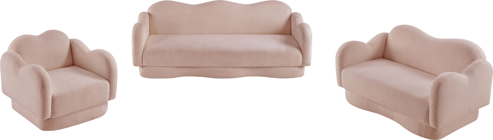 Bloom - Teddy Fabric Loveseat