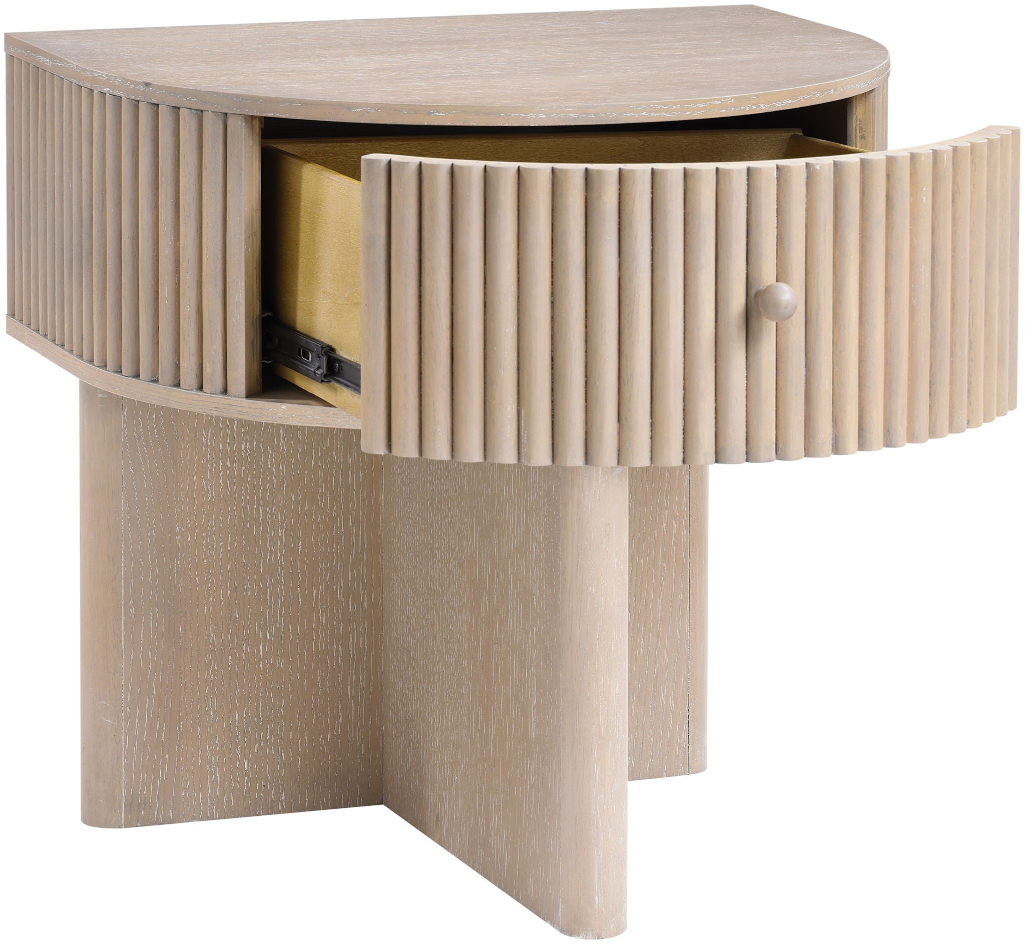 Cortland - Acacia Veneer And Solid Wood Night Stand