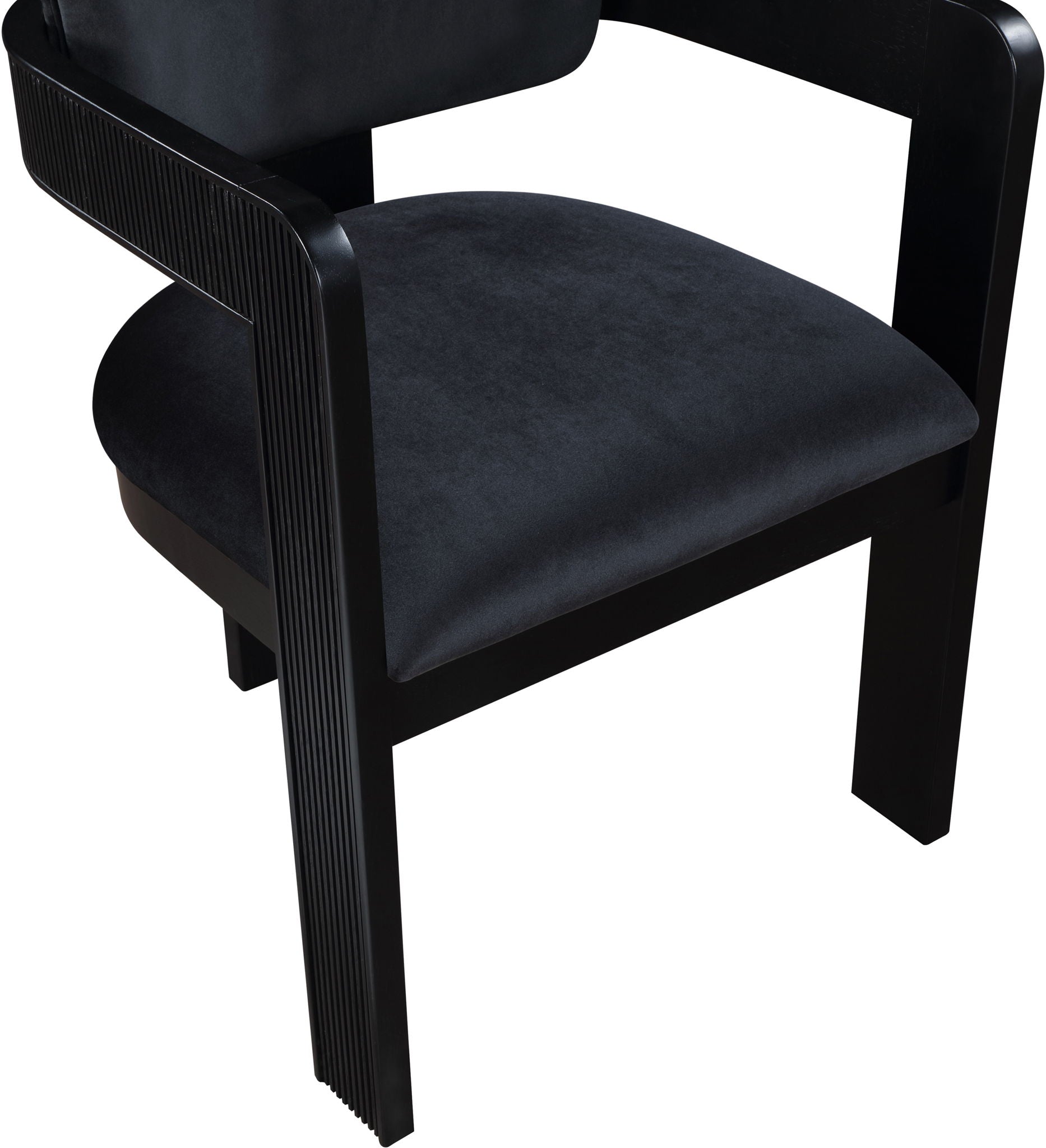 Sacha - Velvet Dining Chair With Black Base (Set of 2)