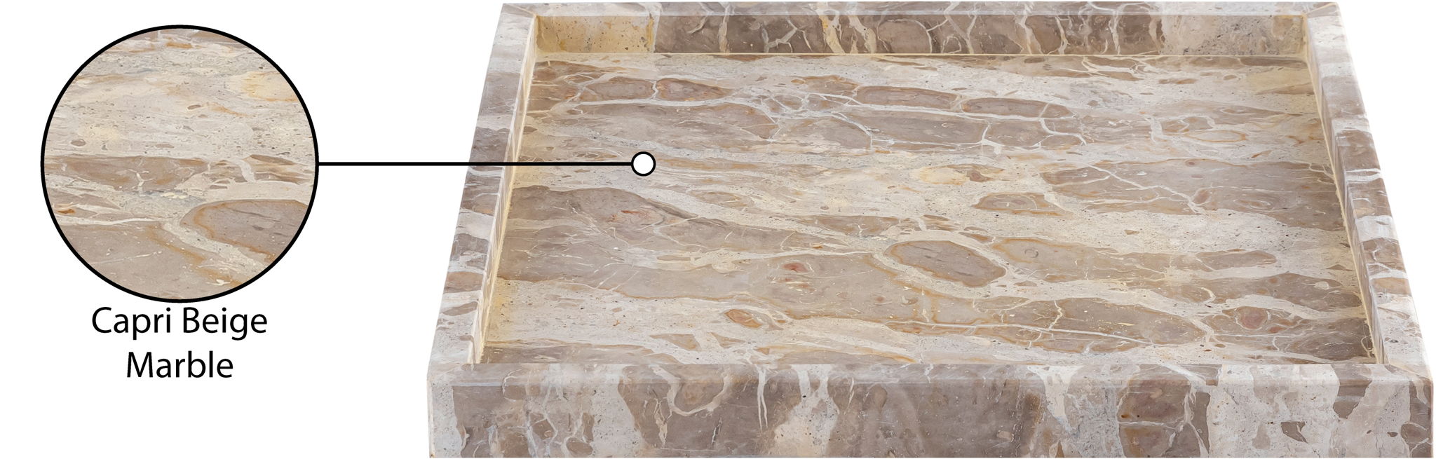 Barletta - Marble Square Tray