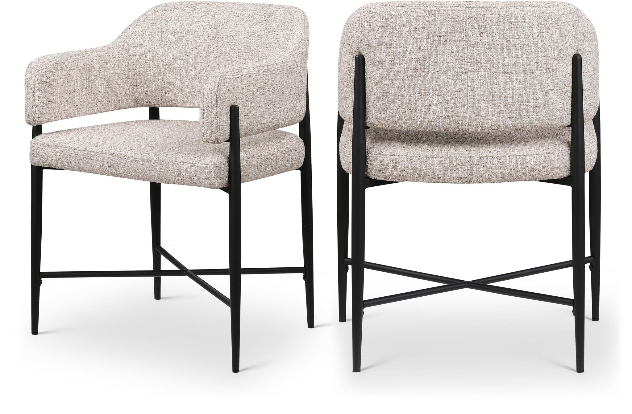 Dame - Fabric Upholstered Dining Chair (Set of 2)