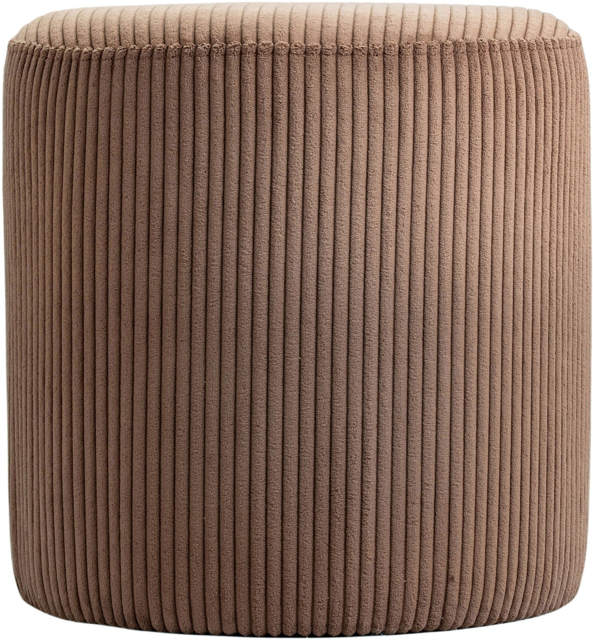 Roy - Round Microsuede Ottoman / Stool