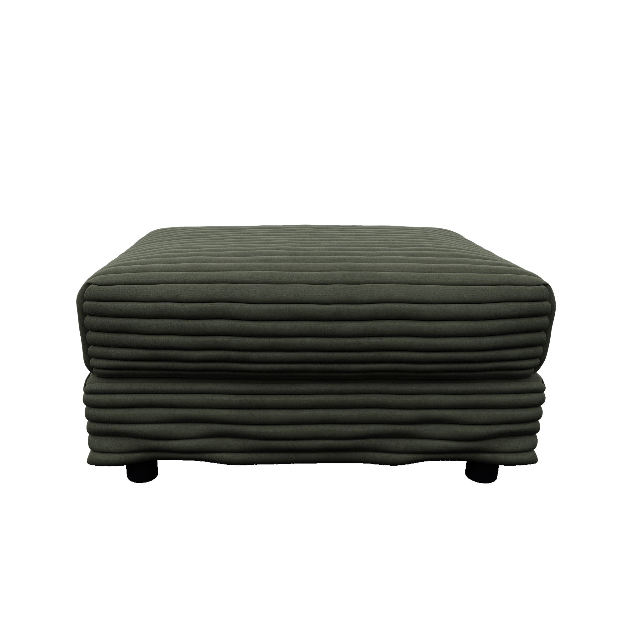 Convertible Deep Seat Sofa With Soft Pillows And Ottomans