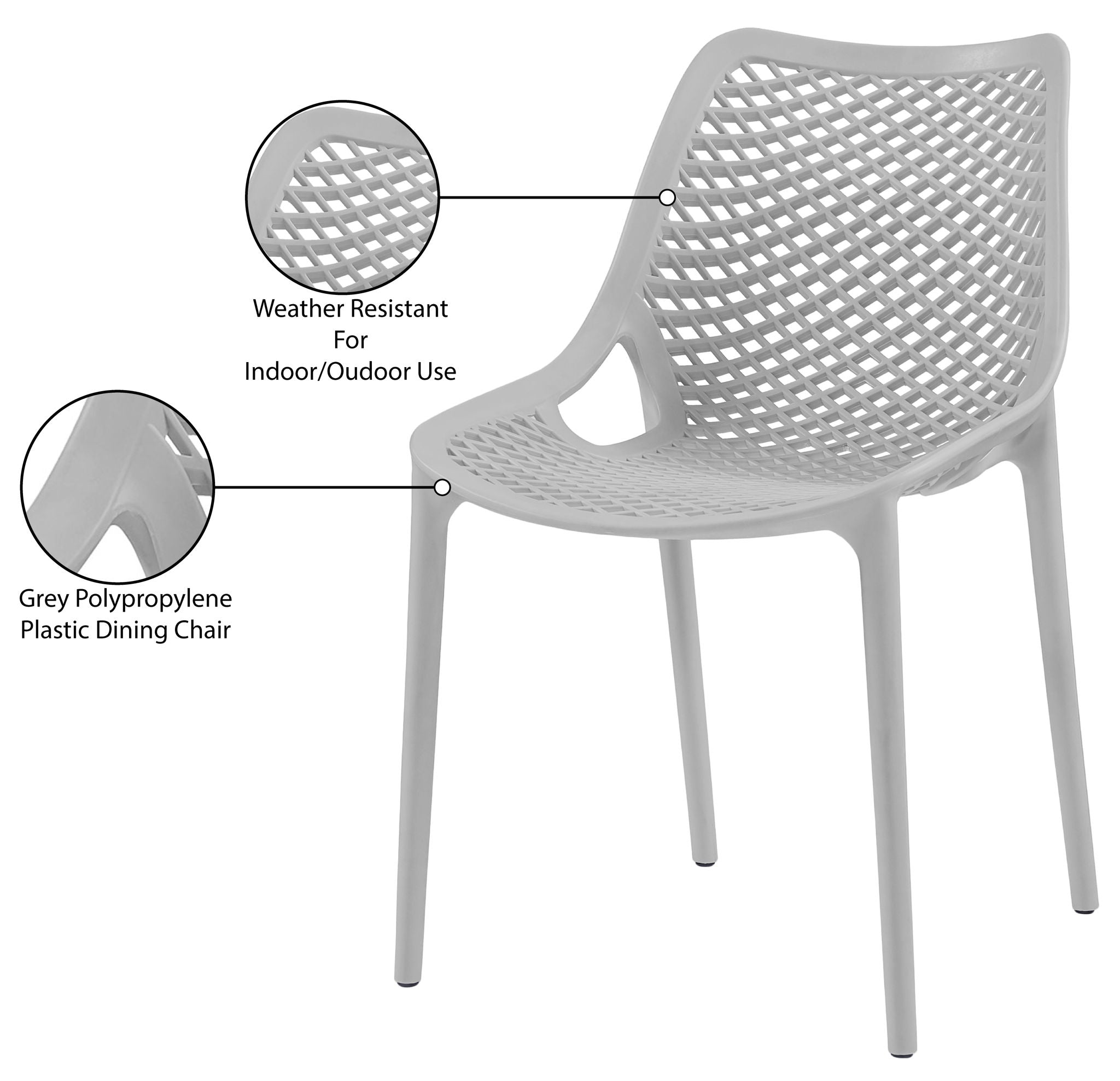 Mykonos - Outdoor Patio Dining Chair (Set of 2)