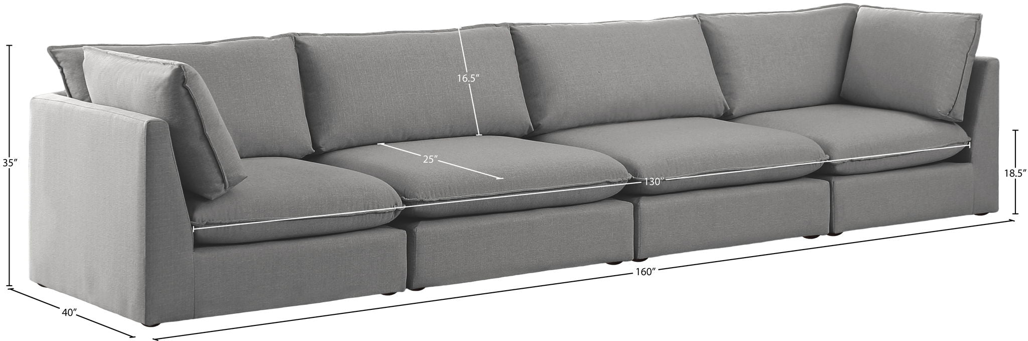 Mackenzie - Modular Sofa 4 Seats