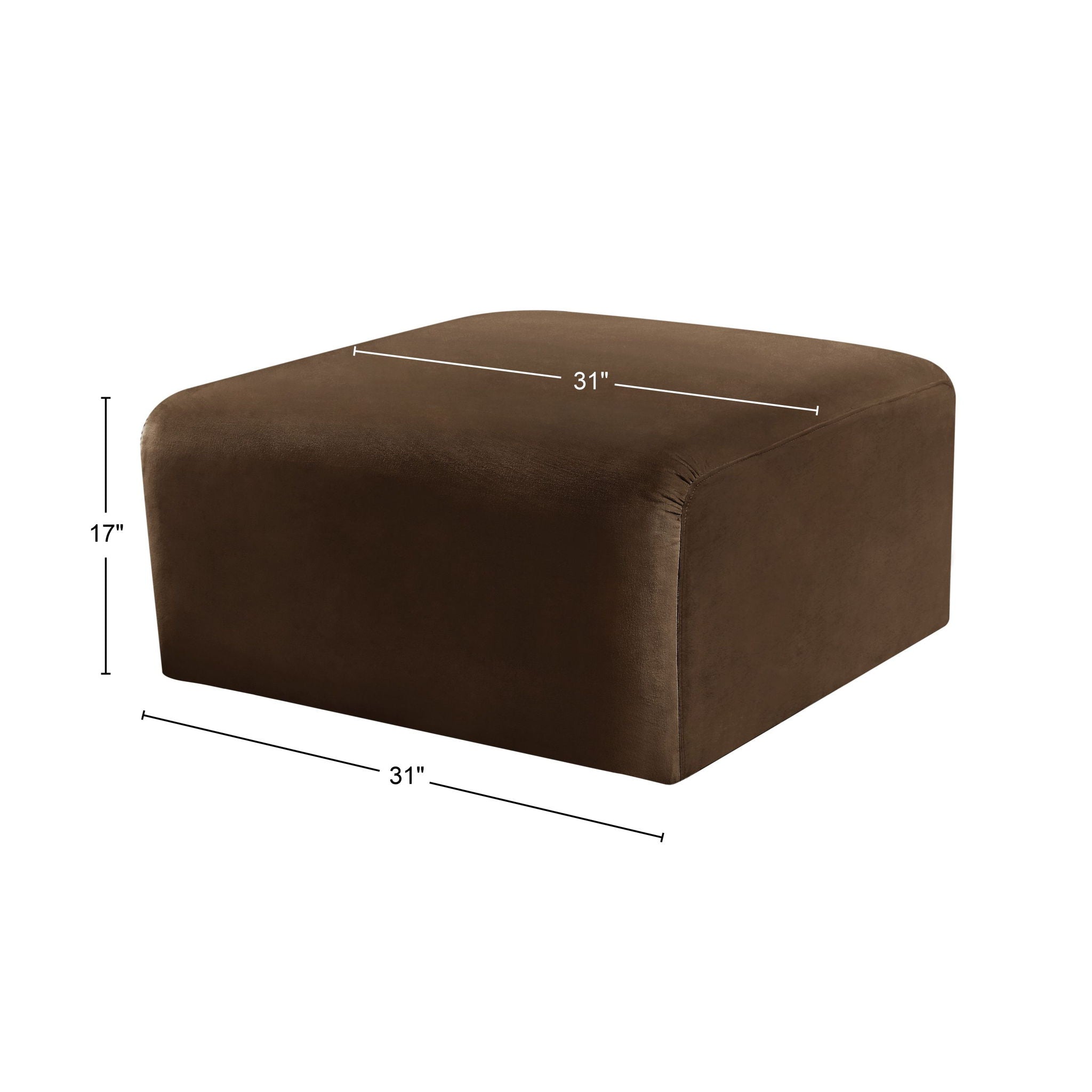 Arc - Velvet Ottoman