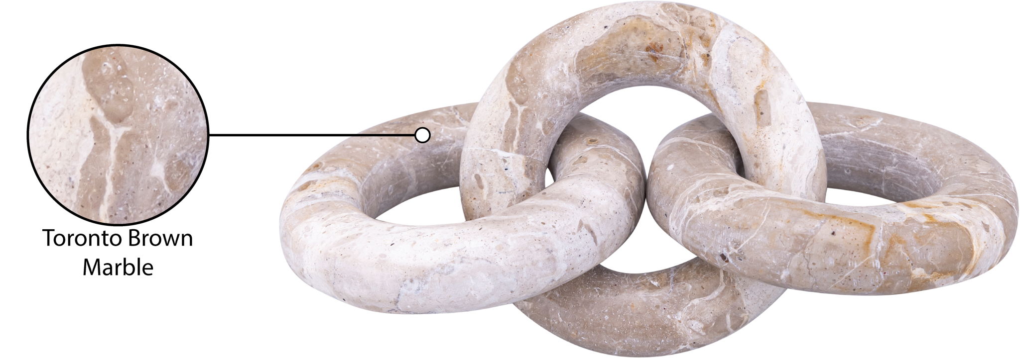 Rings - Marble Decorative Chain Links
