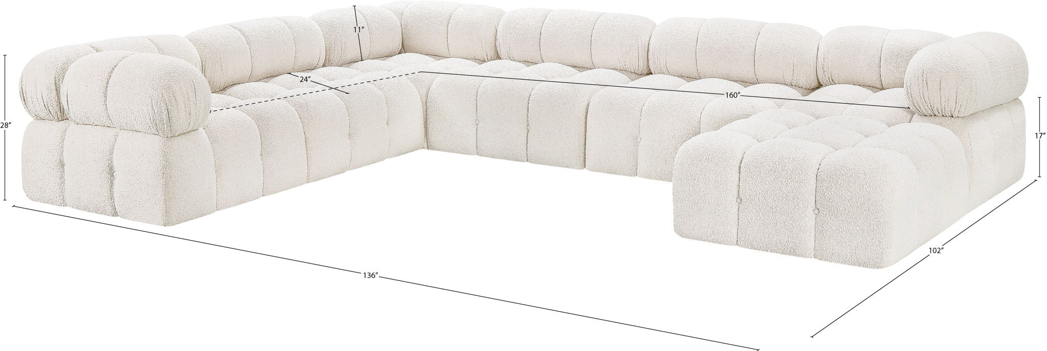 Ames - 7 Piece Modular Sectional
