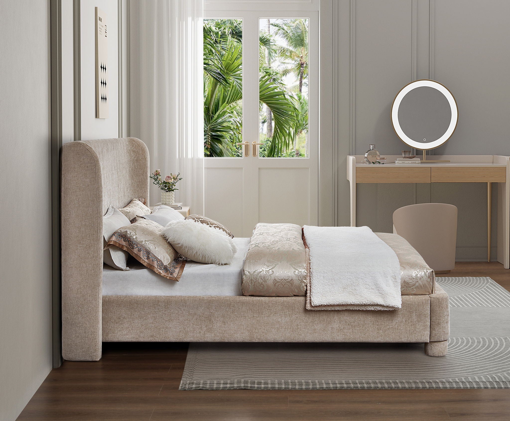 Penny - Chenille Fabric Bed