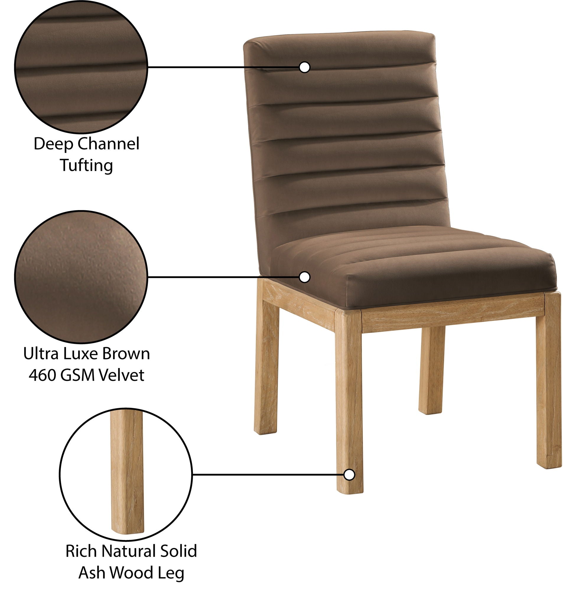 Evelyn - Dining Chair With Natural Legs