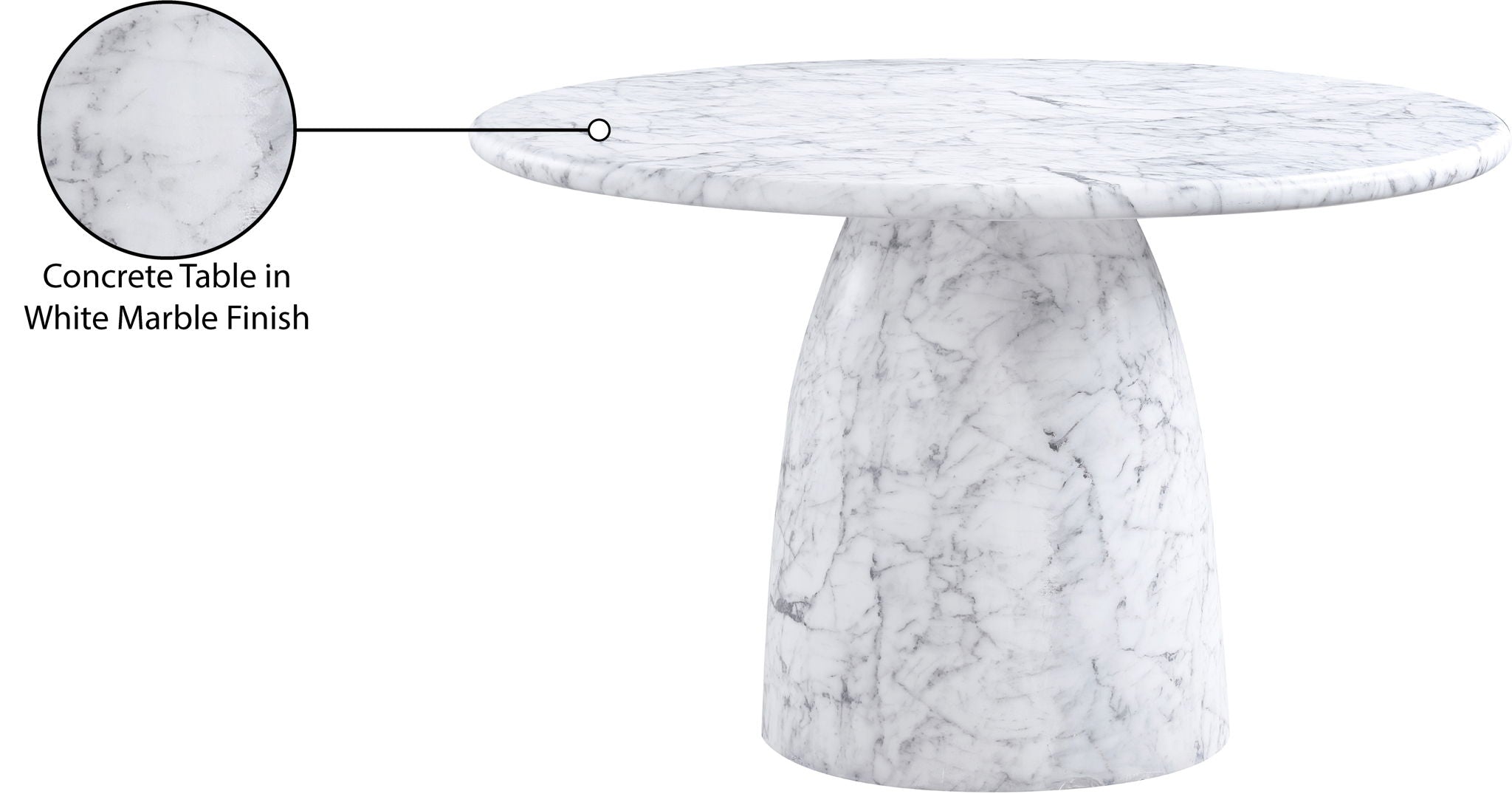 Cosenza - Round Concrete Dining Table