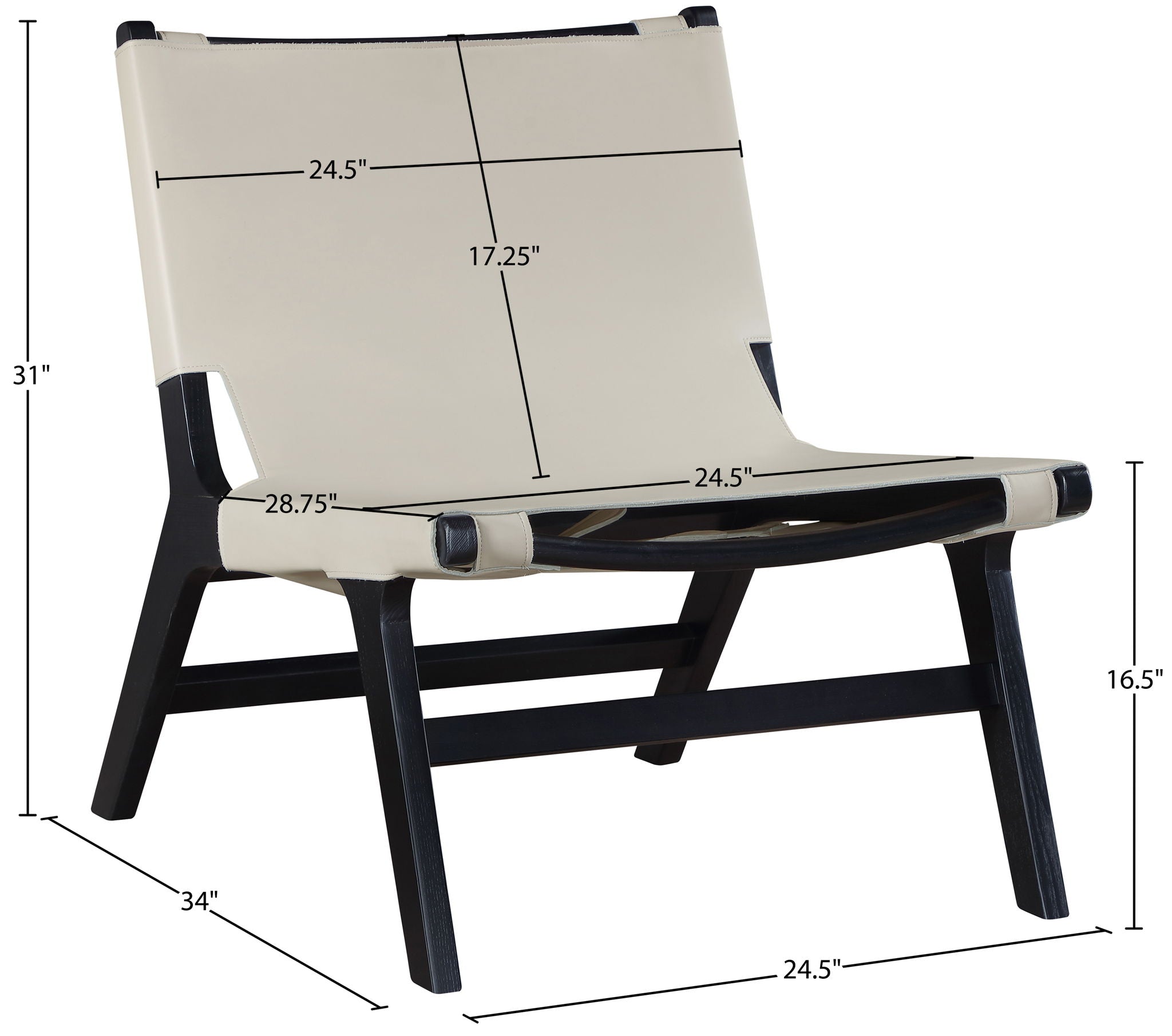 Rawlins - Accent Chair - Black Frame