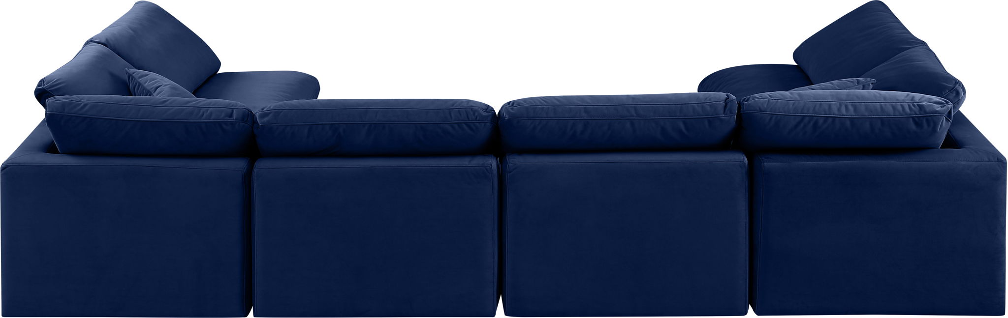 Indulge - Velvet 6 Piece Modular U-Shaped Sectional