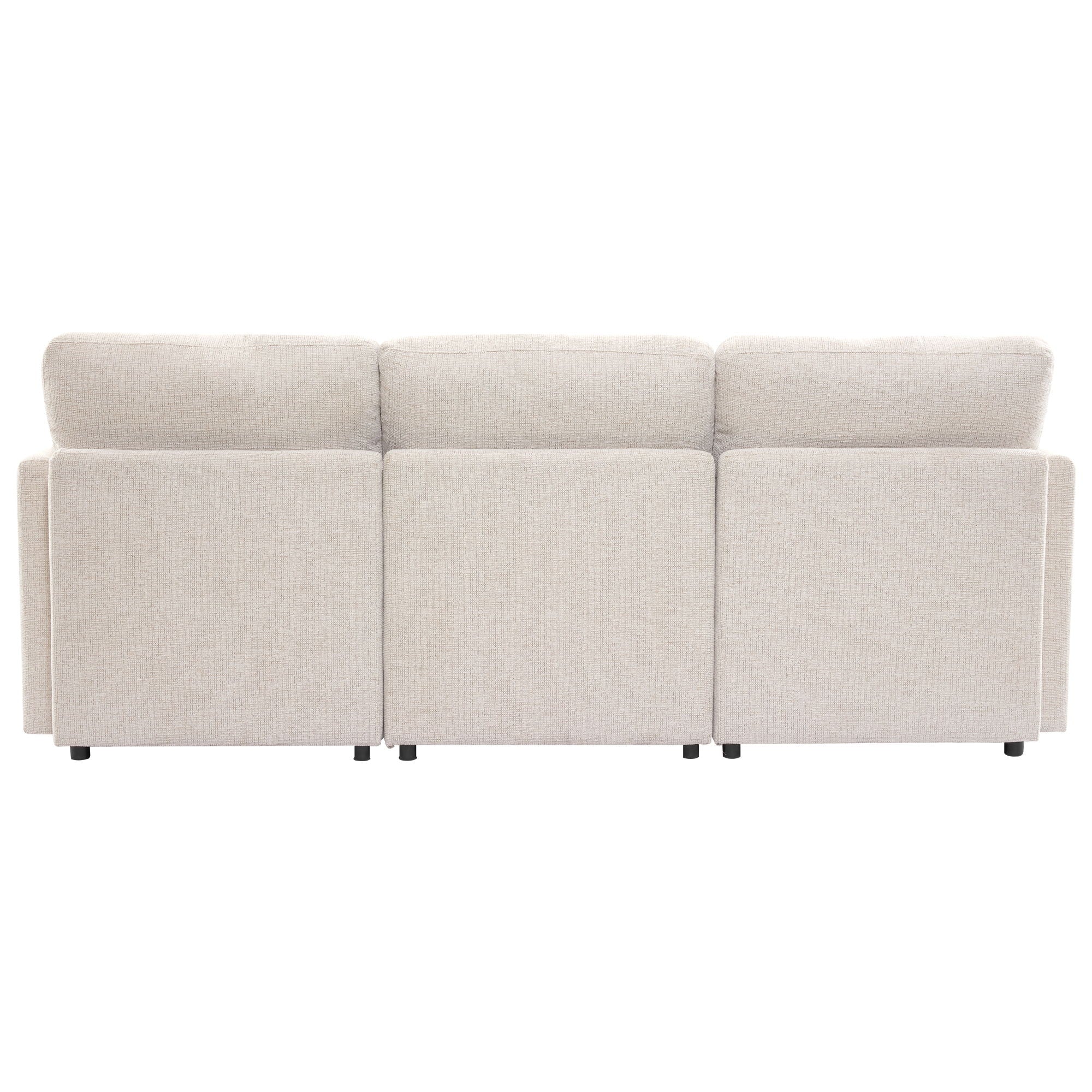 Sectional Sofa Modular U-Shaped With Ottoman & USB Ports