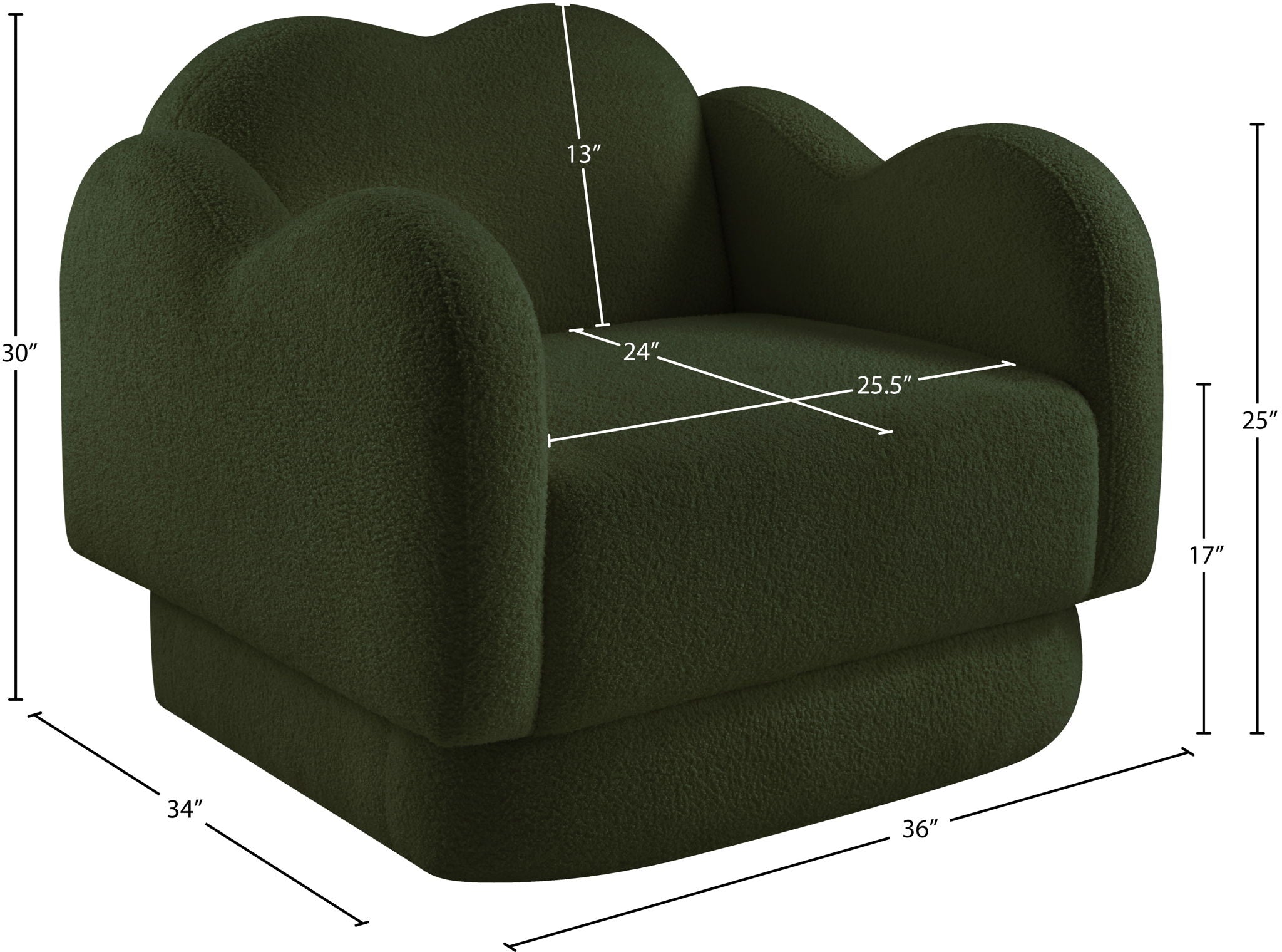 Bloom - Teddy Fabric Chair