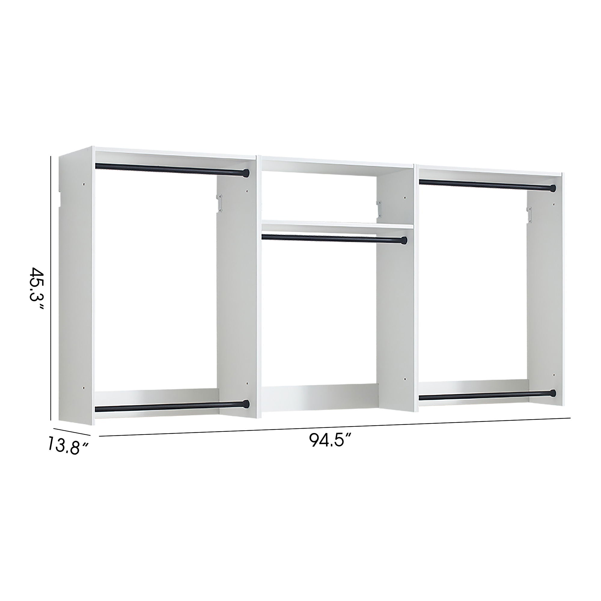 Devi - Wall Mounted Wood Closet System & Modular Design