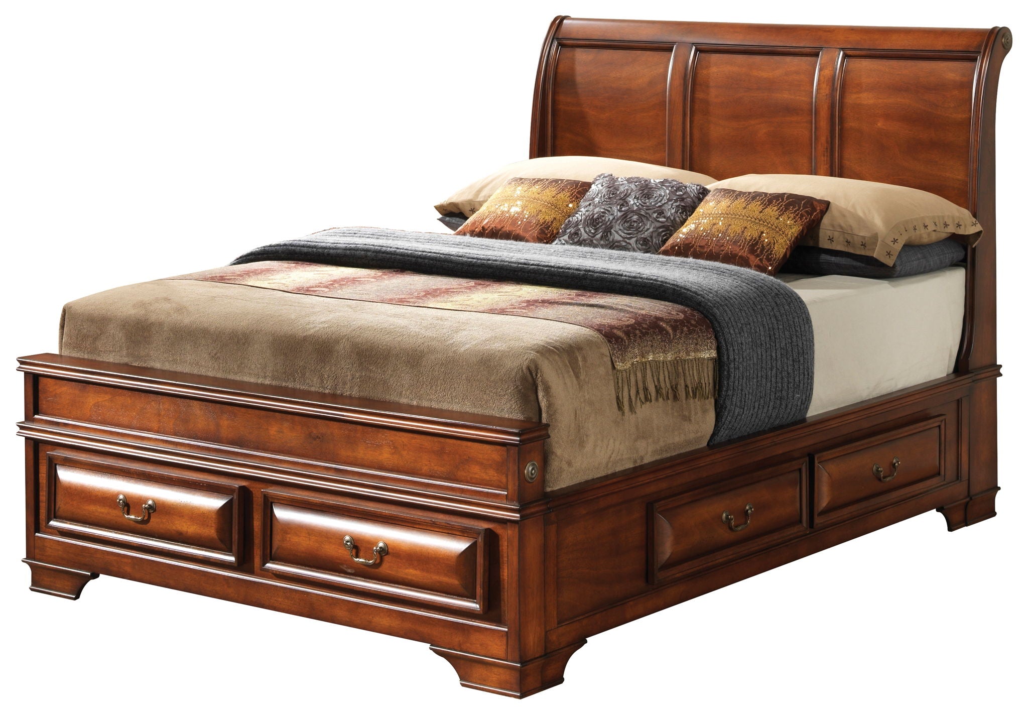 Dovetailed Drawers Storage Bed
