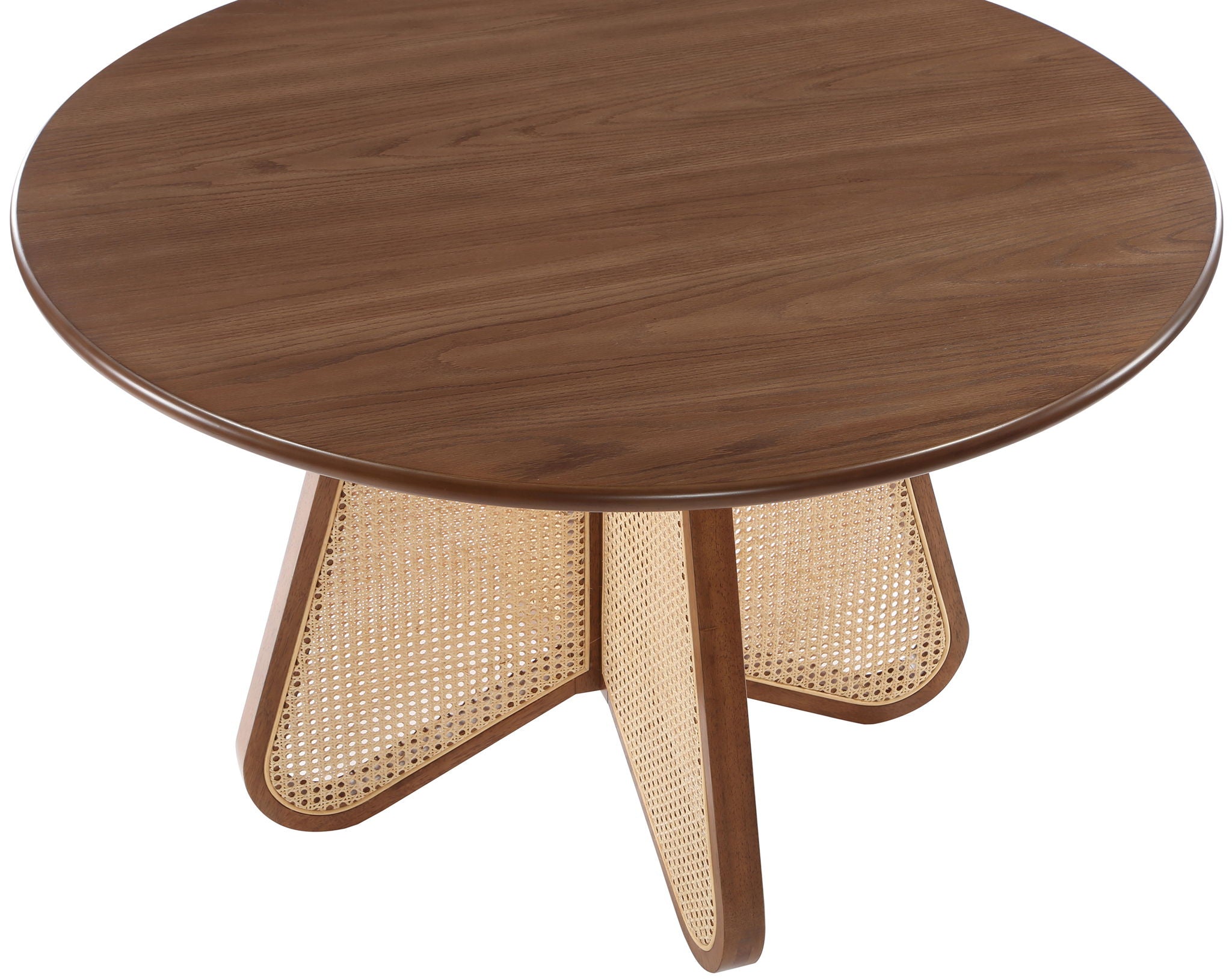 Butterfly - Solid Wood And Natural Cane Table