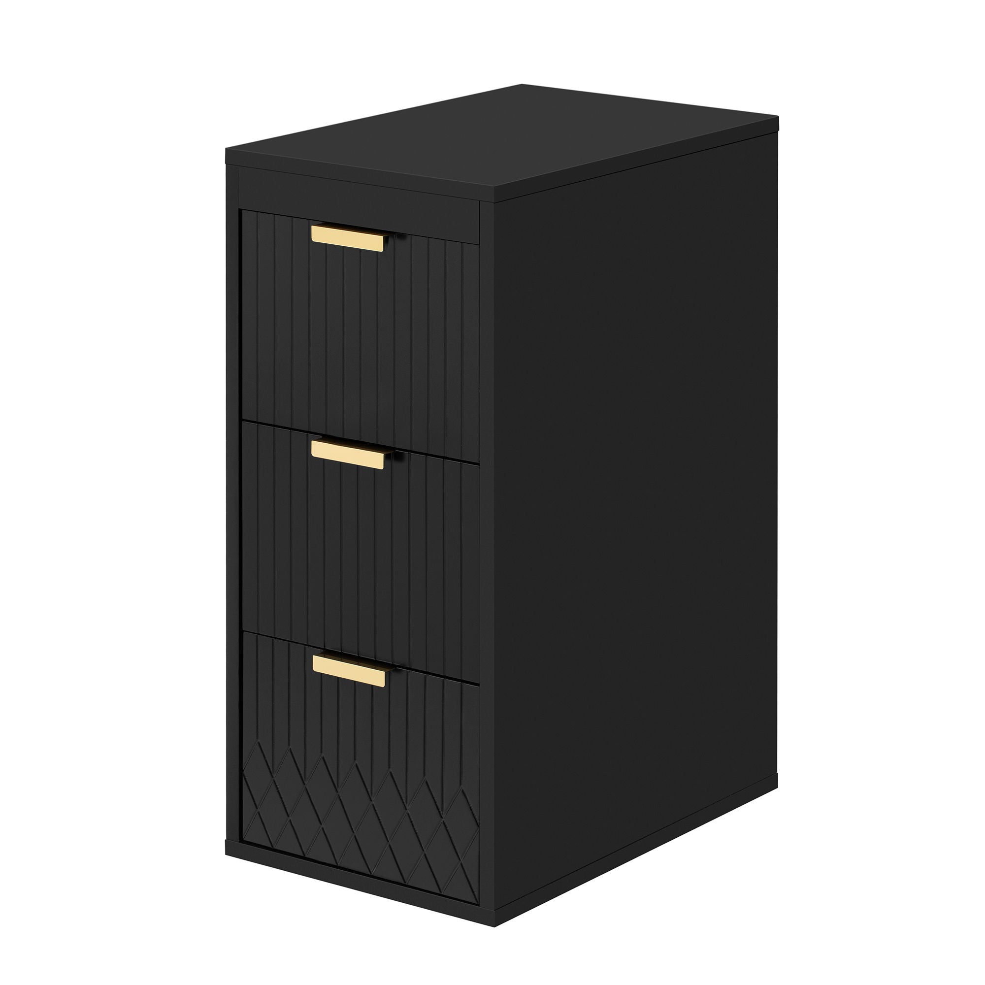 Wall Mounted Floating Cabinet With Side Cabinet Combo, Rectangular Ceramic Sink Vanity