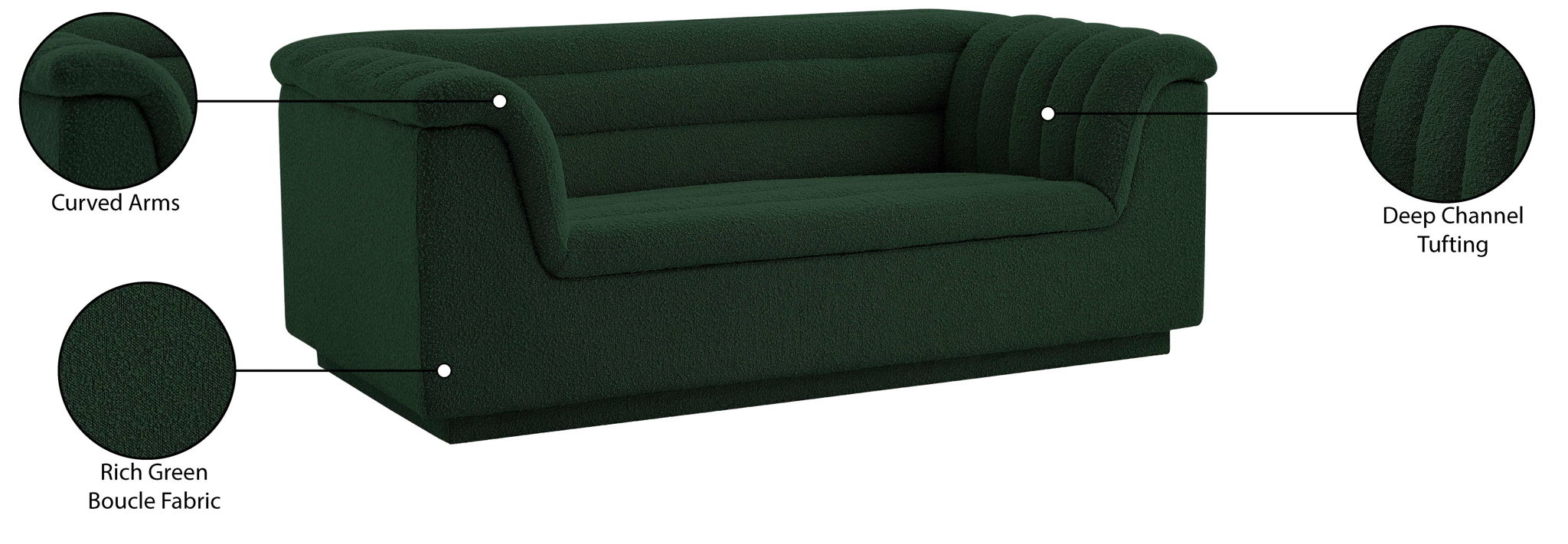 Cascade - Boucle Loveseat