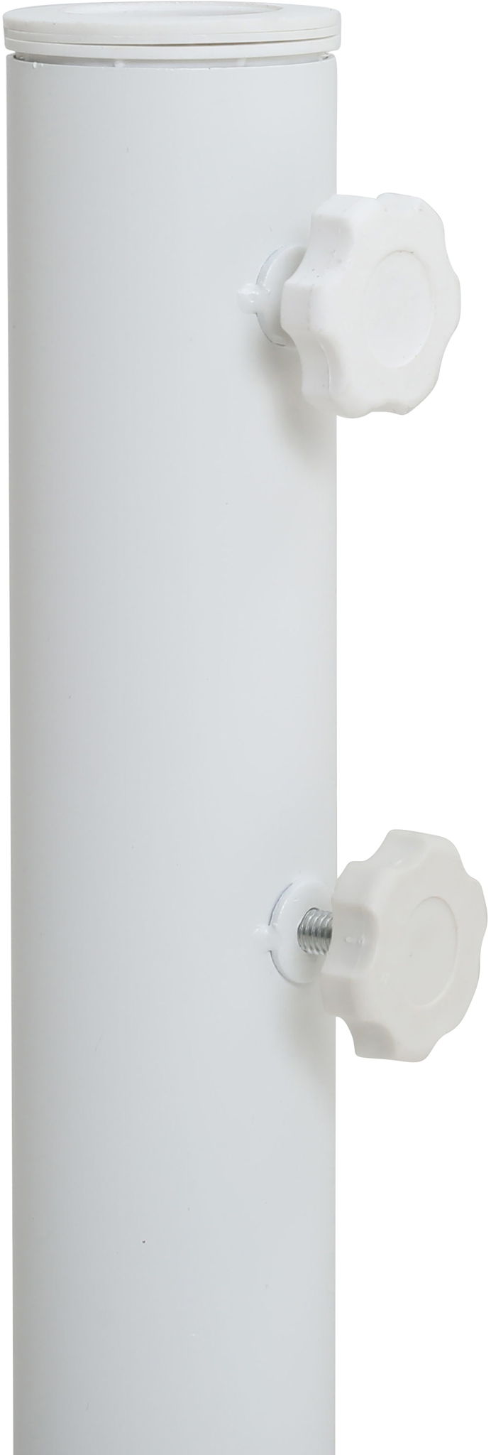 Amalfi - Patio Umbrella - White Base / Light Brown Pole