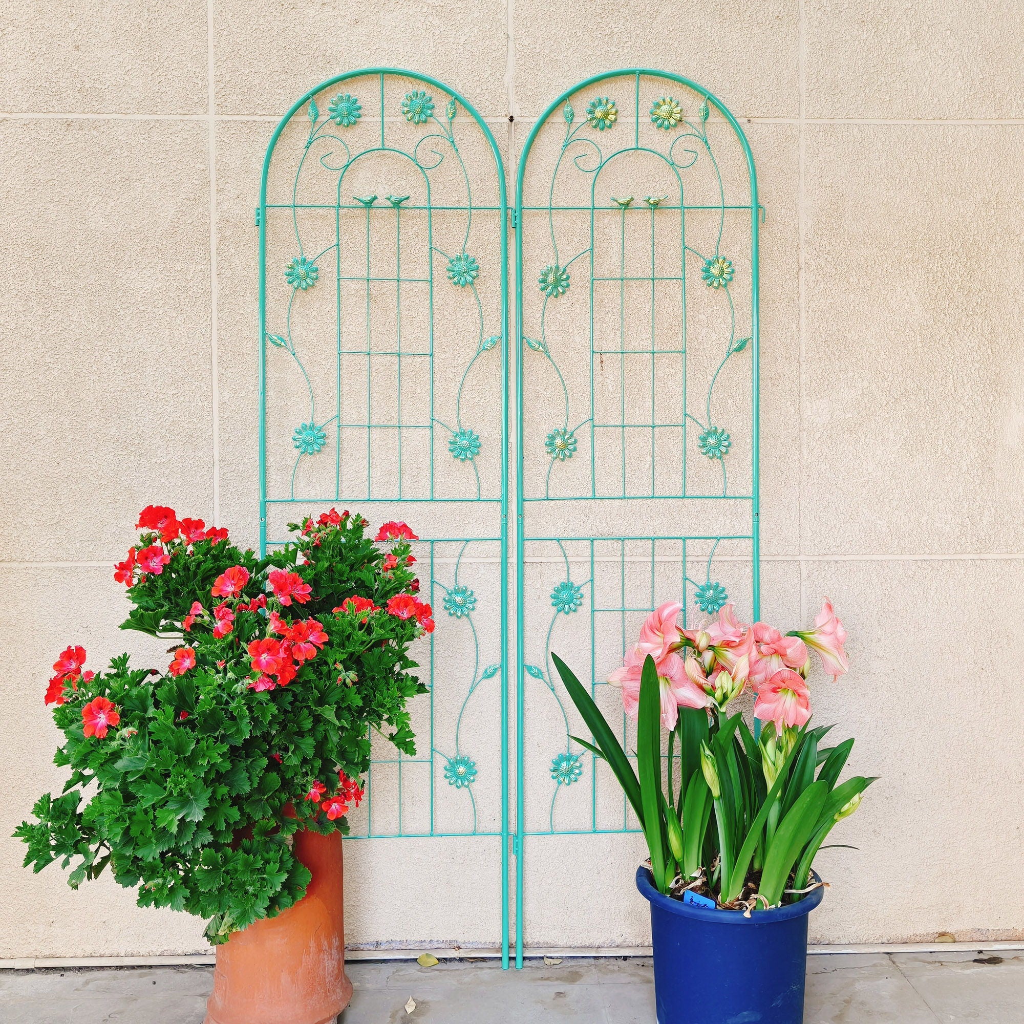 Metal Garden Trellis Rustproof Trellis For Climbing Plant Outdoor Flower Support