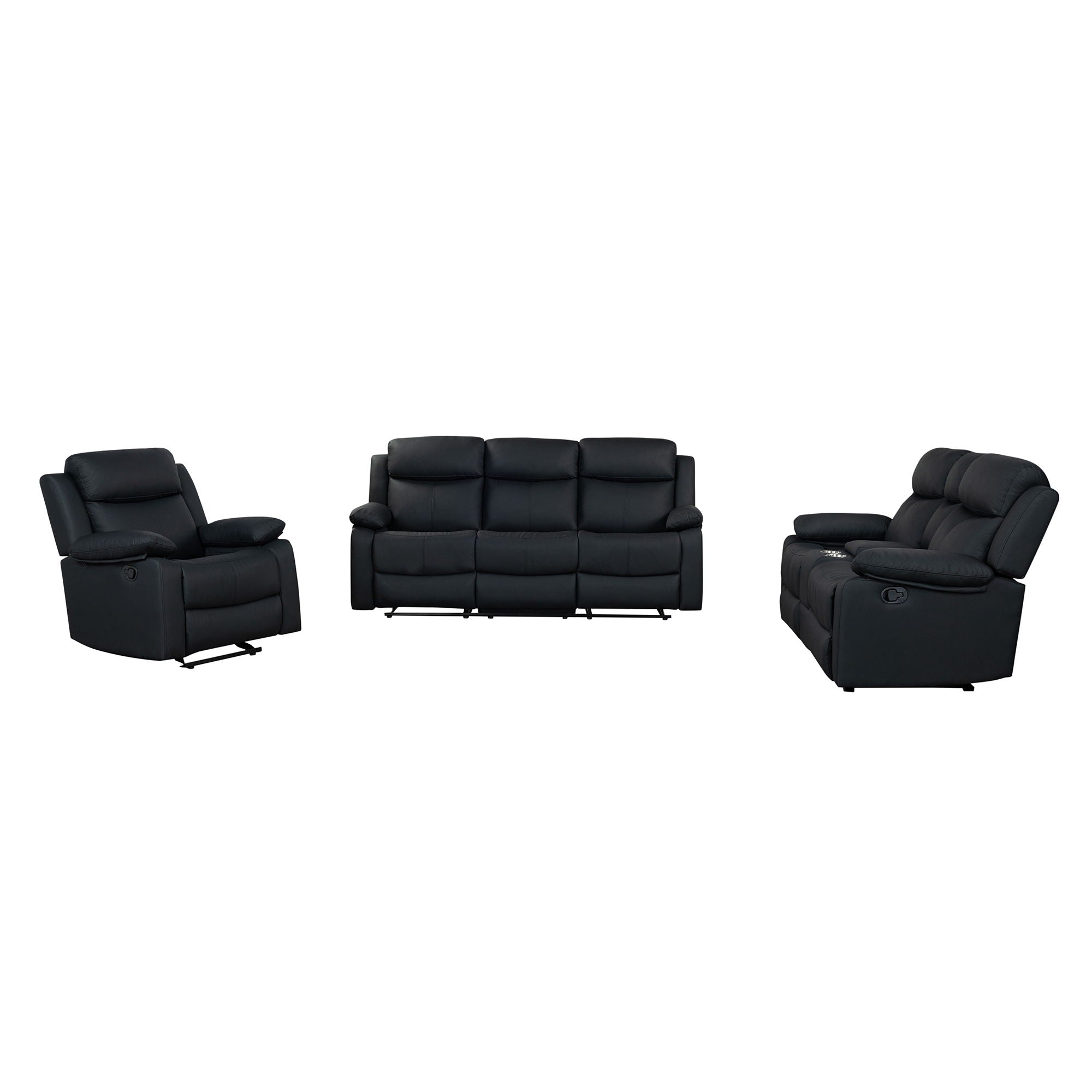 Blanche - Reclining Sofa With LED Lights
