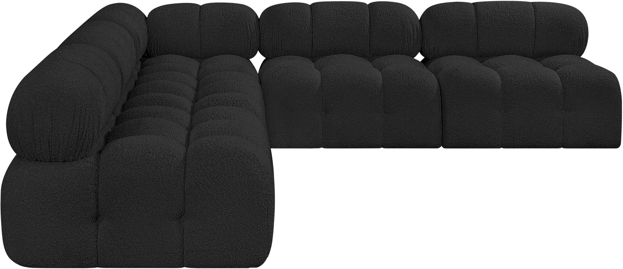Ames - 5 Piece Fabric Modular Corner Sectional