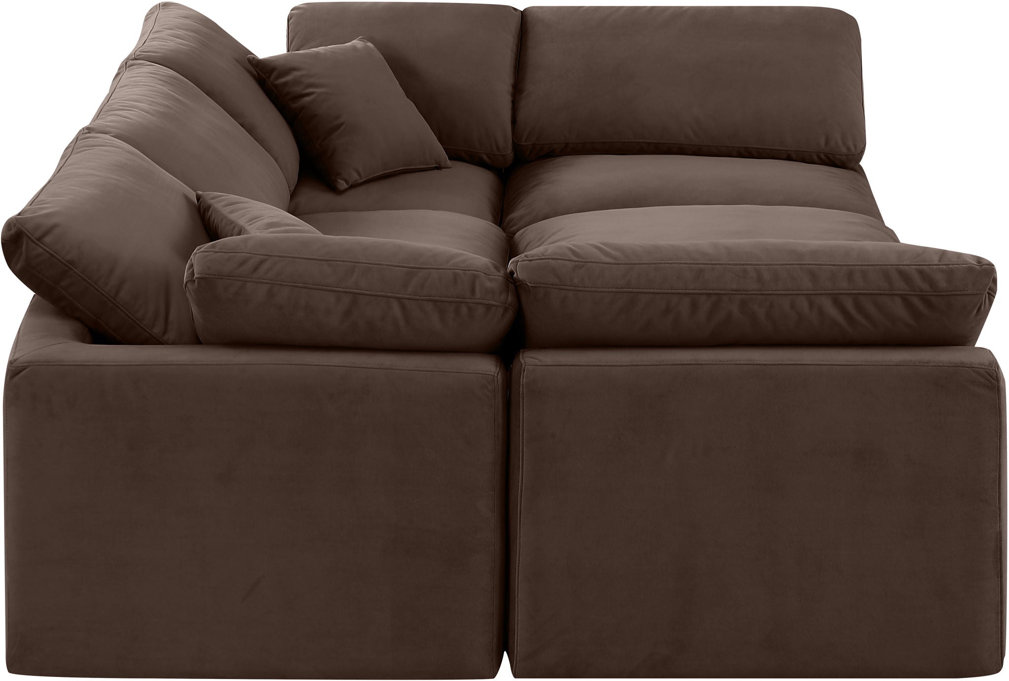 Indulge - Velvet 6 Piece Modular Sectional
