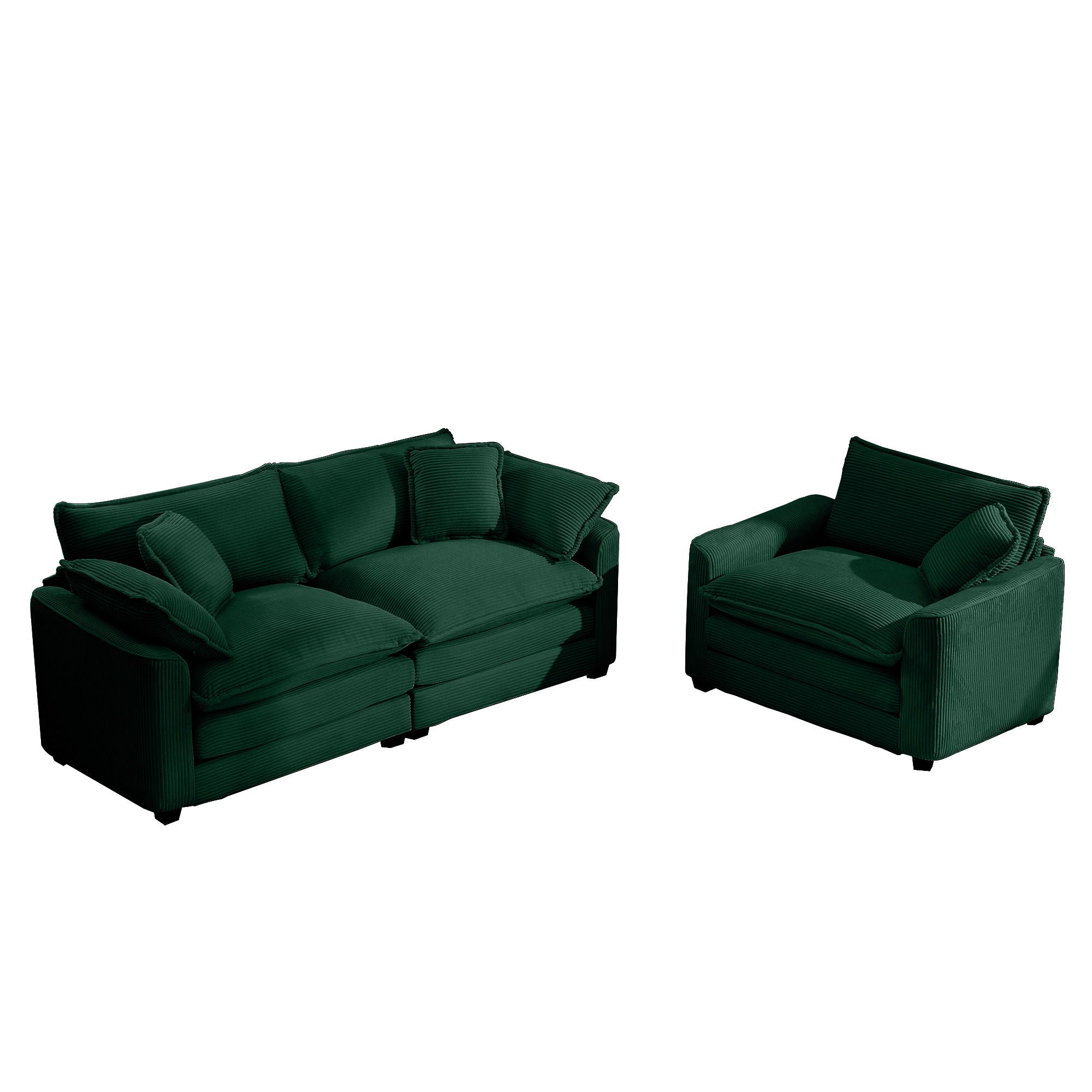 Elegant Oversized Sectional Sofa Set With Deep Seats And Flexible Layout