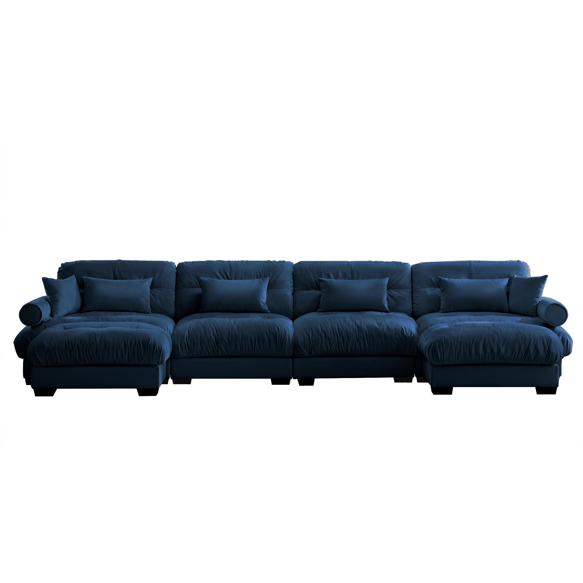 Super Comfort Oversized Modular Sectional Sofa With Movable Ottoman