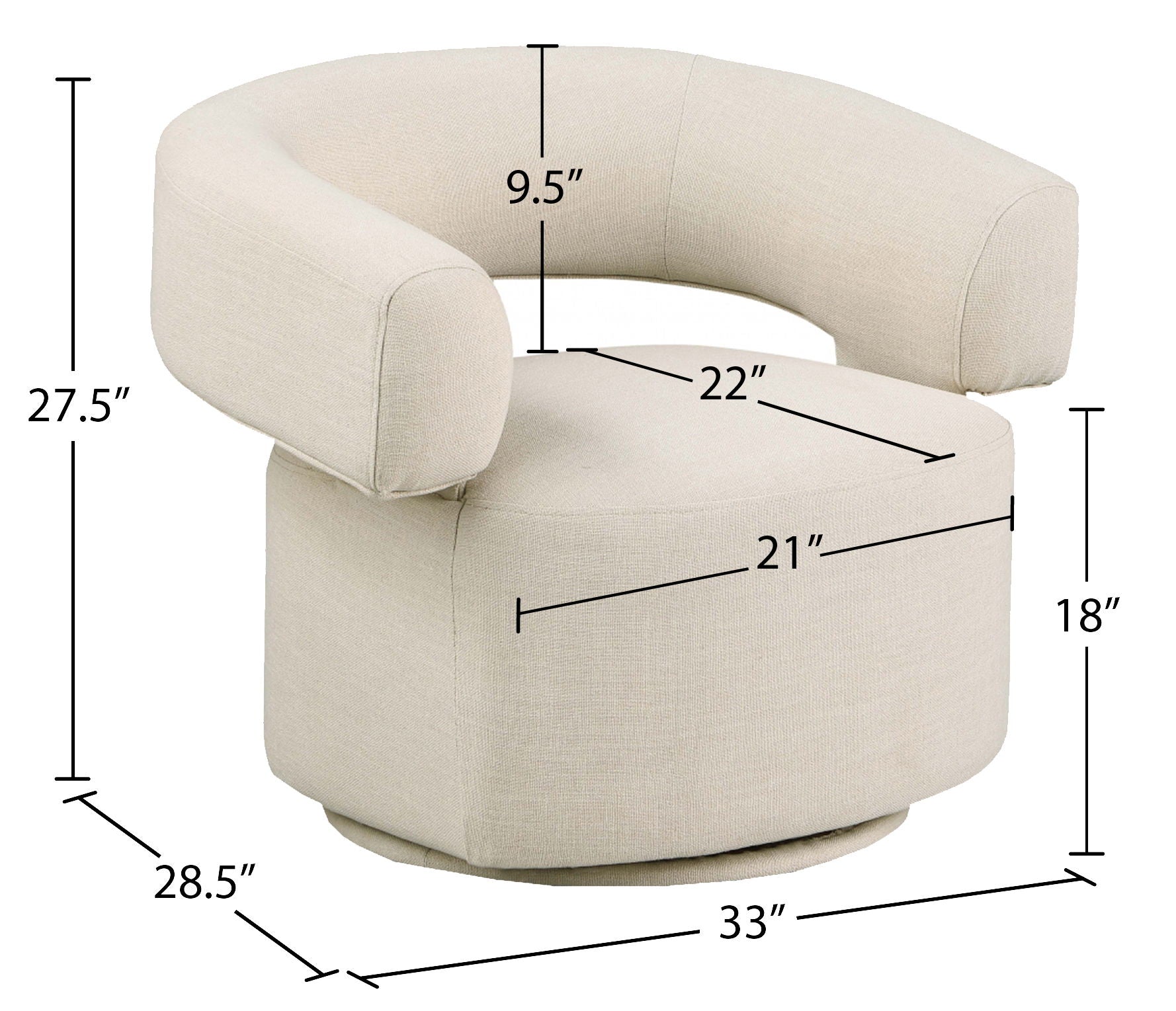 Niya - Swivel Accent Chair
