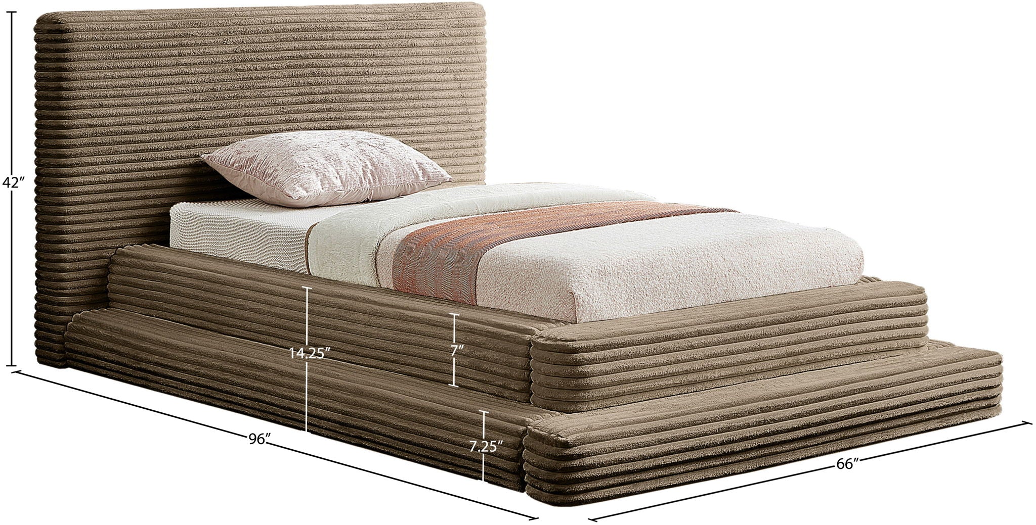 Drew - Fabric Upholstered Bed