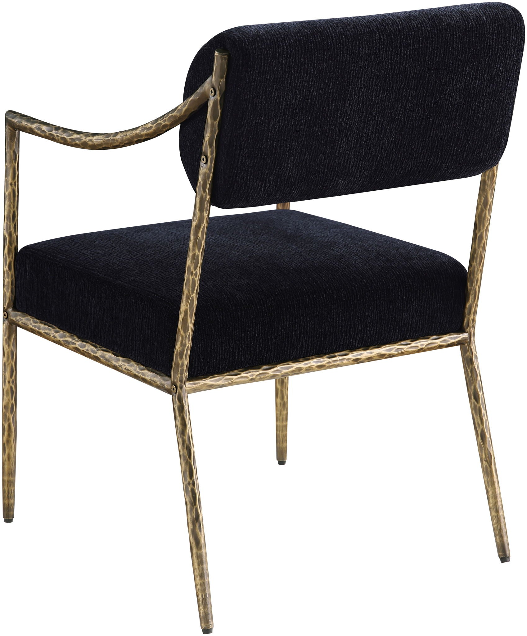 Bastille - Upholstered Dining Arm Chair (Set of 2) - Brass Frame